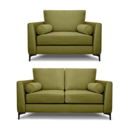 Modern Home Zara 2 Seater And Lovechair Set Khaki - thumbnail 1