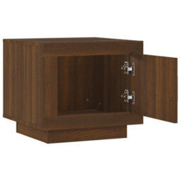 Berkfield Stylish Coffee Table Brown Oak 51X50X45 Cm Engineered Wood - thumbnail 5
