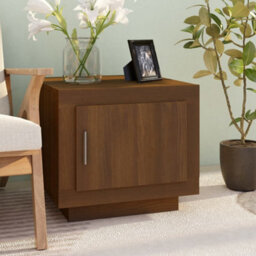 Berkfield Stylish Coffee Table Brown Oak 51X50X45 Cm Engineered Wood - thumbnail 2