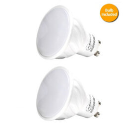 Auraglow Ip44 Outdoor Double Up & Down Wall Light - Silver - Cool White - thumbnail 4