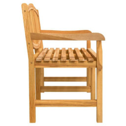 Berkfield 3 Piece Garden Dining Set Solid Wood Teak - thumbnail 6