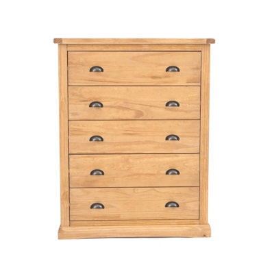 Cabinet Bits Lucca 5 Drawer Chest Of Drawers Brass Cup Handle - image 1