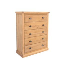 Cabinet Bits Lucca 5 Drawer Chest Of Drawers Brass Cup Handle - thumbnail 2