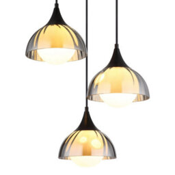 Luminosa Lighting Luminosa Eva Cluster Pendant Ceiling Light Matt Black Smoke Glass Shade 3X G9 - thumbnail 3