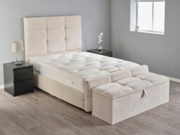 Divan Base Direct Atlas Ottoman Storage Box 6Ft Super King - Naples Cream - thumbnail 2