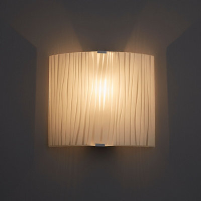Zebra Stripe White Wall Light