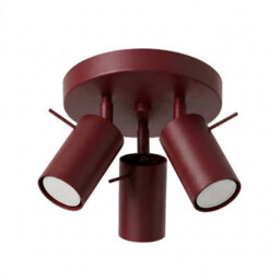 Luminosa Lighting Luminosa Ring Ceiling Spotlight Clusters Burgundy 3X Gu10