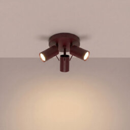 Luminosa Lighting Luminosa Ring Ceiling Spotlight Clusters Burgundy 3X Gu10 - thumbnail 3