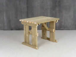 Arbor Garden Solutions Hollies Wooden Garden Table, Outdoor Pinic Dining Desk(8Ft, Natural Finish) - thumbnail 3