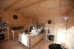 Forest Garden Chiltern 4.0M X 3.0M Log Cabin - Apex Roof, Single Glazed With Felt Shingles And Underlay - thumbnail 6