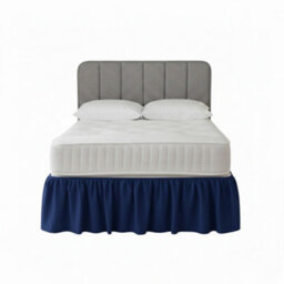 Base Valance Polycotton Sheet For Divan Beds Easy Care Bed Base Cover Blue - thumbnail 2