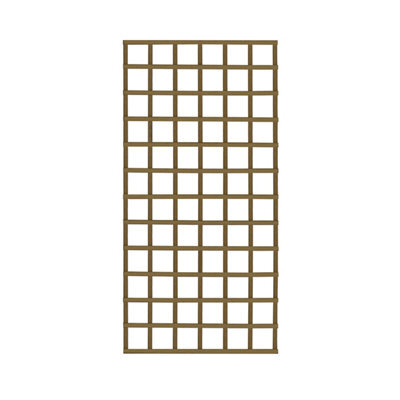 Forest Garden Square European Softwood Trellis Panel (W)90Cm X (H)183Cm - image 1