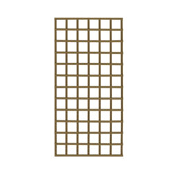 Forest Garden Square European Softwood Trellis Panel (W)90Cm X (H)183Cm - thumbnail 1
