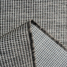 Loomed Slate Grey Soft Plastic Value Indoor Outdoor Weatherproof Washable Area Rug 117X170Cm - thumbnail 4