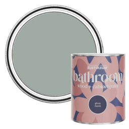 Rust-Oleum Pitch Grey Gloss Bathroom Wood & Cabinet Paint 750Ml - thumbnail 1