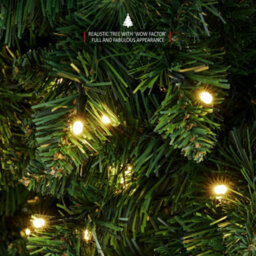 Verymerry 7Ft 'aspen' Slim Pencil Pre-Lit Christmas Tree With 400 Built-In Warm White Led Lights - thumbnail 3