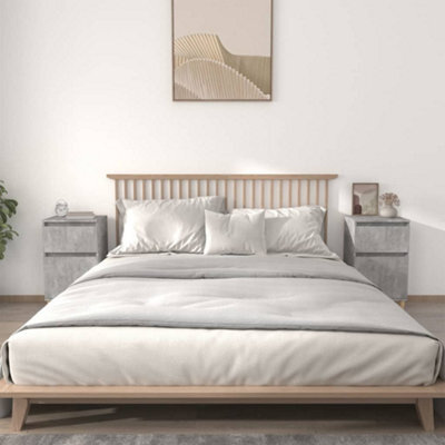 Berkfield Bedside Cabinets 2 Pcs Concrete Grey 40X35X70 Cm - image 1