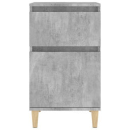Berkfield Bedside Cabinets 2 Pcs Concrete Grey 40X35X70 Cm - thumbnail 6