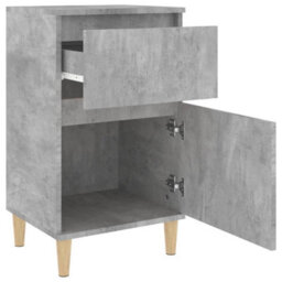 Berkfield Bedside Cabinets 2 Pcs Concrete Grey 40X35X70 Cm - thumbnail 8
