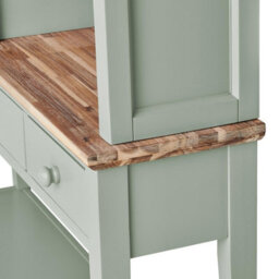 Statement Furniture Florence Console Table And Hutch, Sage Green Display Cabinet - thumbnail 6