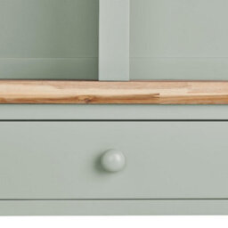 Statement Furniture Florence Console Table And Hutch, Sage Green Display Cabinet - thumbnail 5