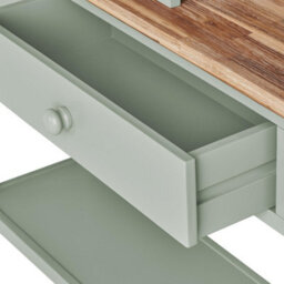 Statement Furniture Florence Console Table And Hutch, Sage Green Display Cabinet - thumbnail 7