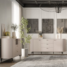Arte Elegant Zante 4 Sideboard Cabinet 1900mm X 810mm X 400mm - Versatile Storage Solution - thumbnail 3