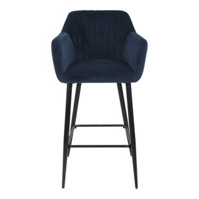 Amaral Navy Bar Stool - image 1