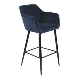 Amaral Navy Bar Stool - thumbnail 2