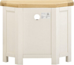 Seconique Windsor Corner Tv Unit Ivory With Oak Top Fully Assembled - thumbnail 7
