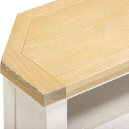 Seconique Windsor Corner Tv Unit Ivory With Oak Top Fully Assembled - thumbnail 6
