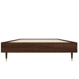 Berkfield Bed Frame Brown Oak 75X190 Cm 2Ft6 Small Single Engineered Wood - thumbnail 6