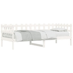 Berkfield Day Bed White 80X200 Cm Solid Wood Pine - thumbnail 3