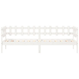 Berkfield Day Bed White 80X200 Cm Solid Wood Pine - thumbnail 4