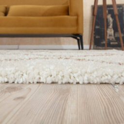 The Rugs Moroccan Shaggy Rugs And Runners Soft Fluffy Wavy Trellis Design High Pile Beige And Ivory Living Room Kitchen Hallway 830 - thumbnail 6