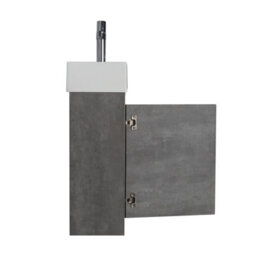 Plum&clay Condense Concrete Wall Hung Cloakroom Vanity Unit (W)390mm - thumbnail 6