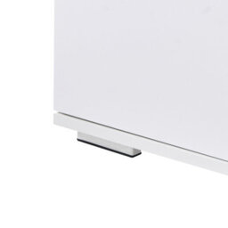 Wyld and Coco Lumina Tv Stand - White Mdf Cabinet With Metal Legs And Cable Management, W140 X D40 X H42Cm - thumbnail 8