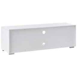 Wyld and Coco Lumina Tv Stand - White Mdf Cabinet With Metal Legs And Cable Management, W140 X D40 X H42Cm - thumbnail 6