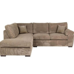 BlissFurniture Ltd Amalfi Left Hand Corner Sofa Soft Fabric Sofa With Foam Seating & Modern Design In Beige