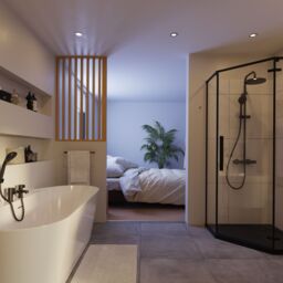 GoodHome Ezili Clear Left Or Right Corner Shower Enclosure & Tray - Hinged Door (H)195Cm (W)89Cm (D)89Cm - thumbnail 9
