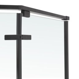 GoodHome Ezili Clear Left Or Right Corner Shower Enclosure & Tray - Hinged Door (H)195Cm (W)89Cm (D)89Cm - thumbnail 4