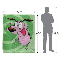 Courage The Cowardly Dog Complete Series Silky Cover Supersoft Blanket Multicoloured (152Cm X 127Cm) - thumbnail 5