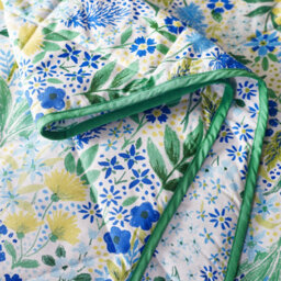 Catherine Lansfield Tilly Floral Blue Bedspread Throwover 220X230Cm - thumbnail 2