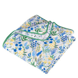 Catherine Lansfield Tilly Floral Blue Bedspread Throwover 220X230Cm - thumbnail 3