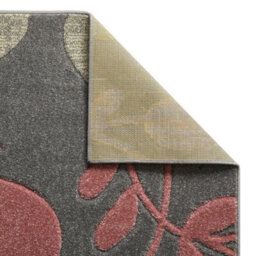 Modern Easy To Clean Floral Pink Rug For Dining Room-80Cm X 150Cm - thumbnail 6