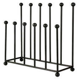 Dibor Vintage Black Large Wellington Boot Stand Shoe Rack Holder Stand - thumbnail 2