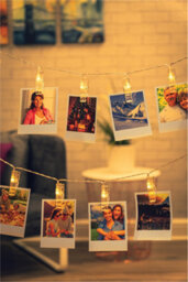 Netagon St Helens Home And Garden Led Battery Powered Photo Picture Clip String Lights - thumbnail 4