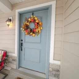 Living And Home Battery Led Wreath For Front Home Door Wreath 60Cm - thumbnail 4