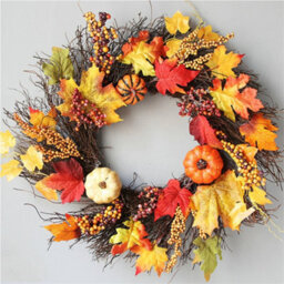 Living And Home Battery Led Wreath For Front Home Door Wreath 60Cm - thumbnail 2