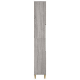 Berkfield Bathroom Cabinet Grey Sonoma 30X30X190 Cm Engineered Wood - thumbnail 8